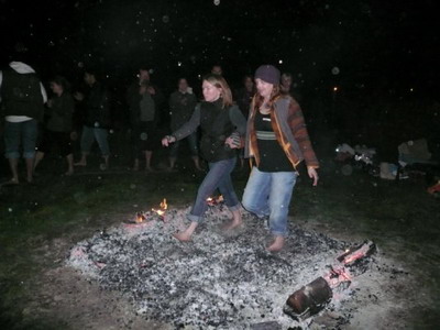 Walking on fire!